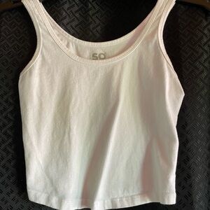 SO Women's Classic White Tank Top